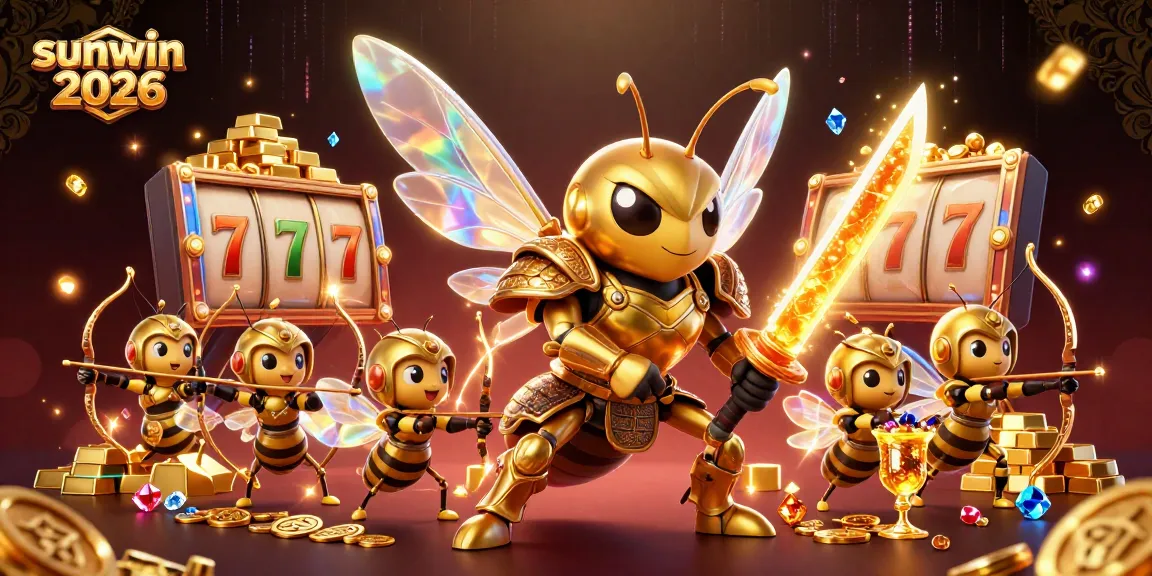 Win big at sunwin 2026 with vibrant 3D illustration showcasing dynamic gaming elements and engaging characters.