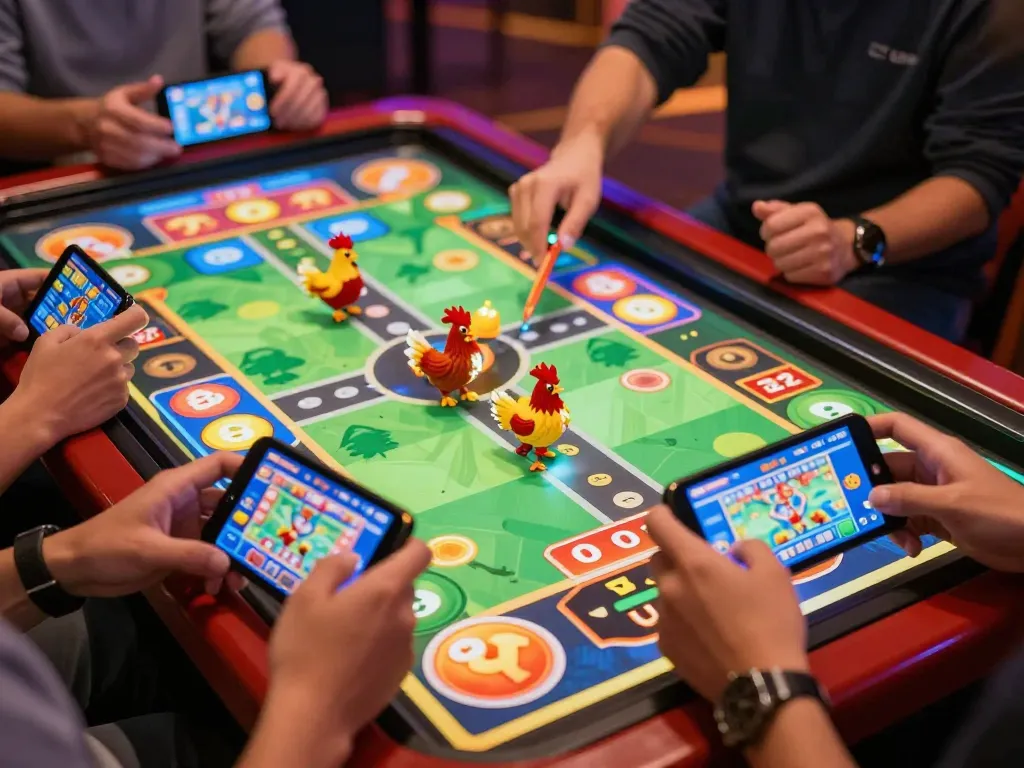 Giocatori che si divertono con il gioco chicken road recensioni in un ambiente di casinò online che mostra un'esperienza di gioco emozionante
