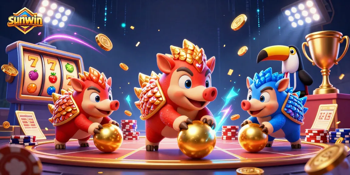 Experience thrilling gameplay at Sunwin with vibrant slots and competitive pangolin challengers!