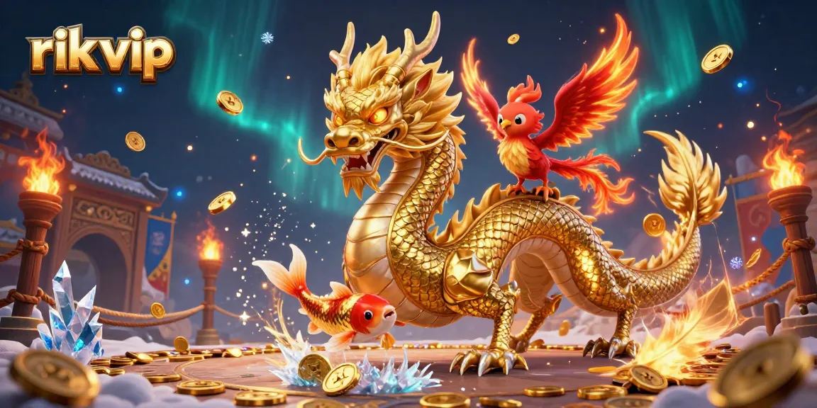 Engage in thrilling gaming action at rik vip among dragons, phoenixes, and wealth!
