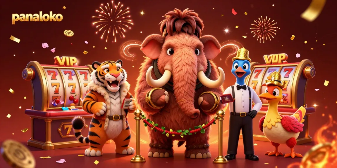 Panaloko casino features dynamic gaming action with a lively 3D bouncer and vibrant characters.